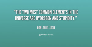 The two most common elements in the universe are hydrogen and ...