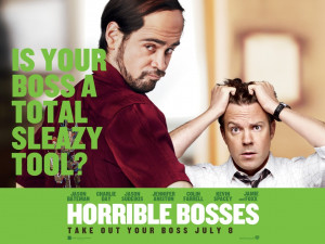 Horrible Bosses Film Poster Jason Sudeikis Colin Farrell