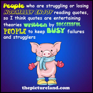 Funny Pig Picture With Sayings On People Who Read Quotes