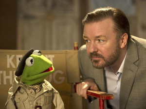 Gervais recently starred in The Muppets Most Wanted. Source: Supplied