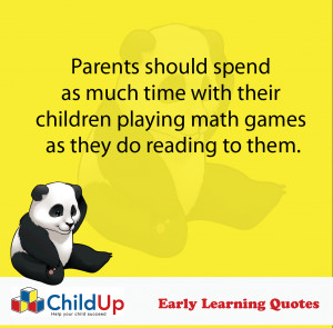 ChildUp Early Learning Quote #024 (Playing Math Games)
