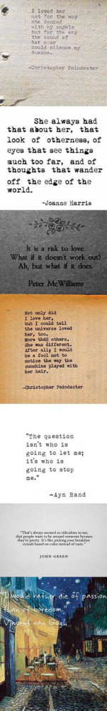 Be your own you, don't follow what everyone else is doing. You will ...