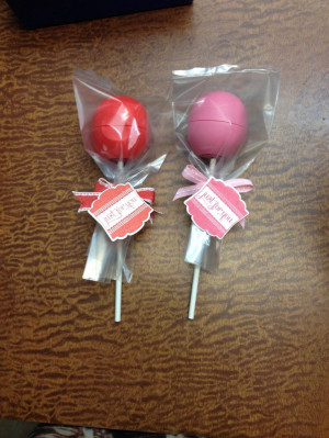 Eos lip balm lollipops -November 2013 OMG, cutest gift ever