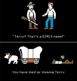 Dissing terry.