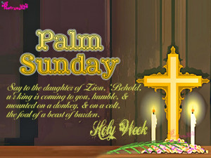 palm sunday starts holy week
