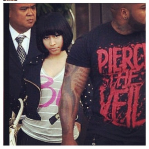 ... the fact that Nicki Minaj’s bodyguard is a Pierce The Veil Fan