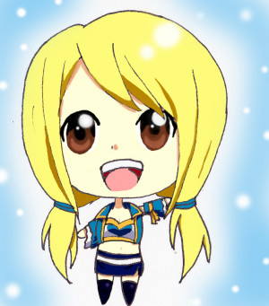Lucy Heartfilia Chibi Wallpaper Lucy heartfilia chibi by