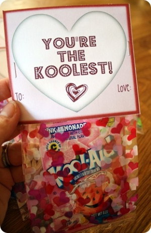 Kool-Aid valentine treats! (Includes free printable.) - could also be ...