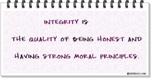 Quote on integrity