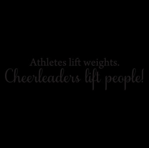 Cheerleaders Lift People Wall Quotes™ Decal