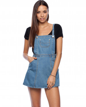 Denim Pinafore Dress