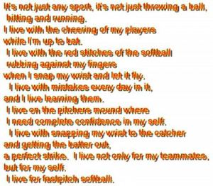 softball quotes 264100 overall rating softball player wall decals ...