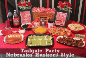 Football Tailgate Party {Nebraska Huskers Style, of course!}