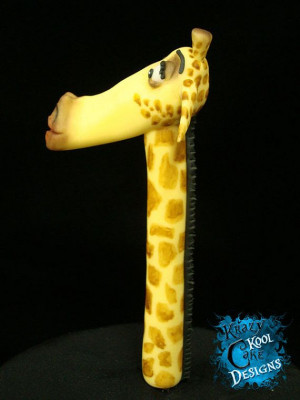 Melman the Giraffe Cake Topper From by KrazyKoolCakeDesignsTutorials ...