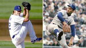 ... is starting to challenge Sandy Koufax for southpaw supremacy in L.A