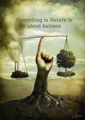 Balance. Can you see the message here? go green stop pollution,global ...