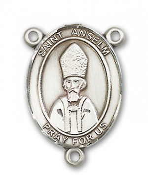 St. Anselm of Canterbury Sterling Silver Rosary Centerpiece - Sterling ...