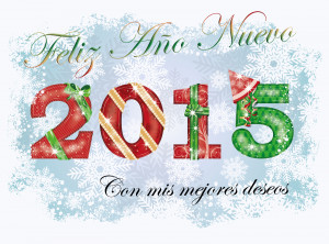 Feliz Año Nuevo 2015 - Postal con mensaje para compartir