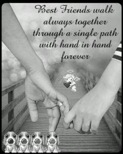 ... Walk Always Together Through A Single Path With Hand To Hand Forever