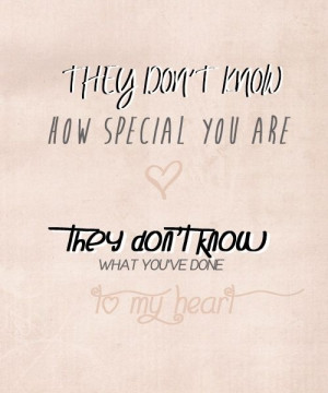 They Don't Know About Us- One Direction