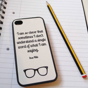 Iphone 4s Cases Quotes Oscar wilde quote case for