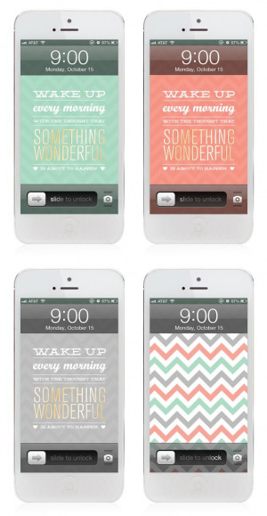 Inspiring quotes + free phone wallpapers every Monday on the blog!