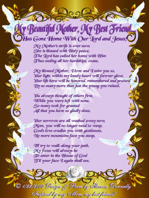 made with mom s memorial poem the image i made with mom s memorial ...