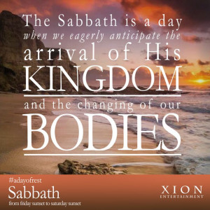 ... to all things! Happy Sabbath from your friends at Xion Entertainment