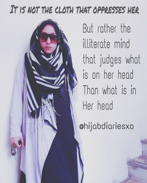 Hijab quotes for islam muslim modest modern woman. Hijab fashion ...