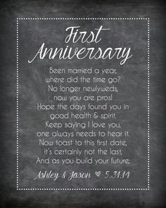 Wine Bottle Labels for First Milestones, First Anniversary Poems ...