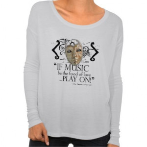 Twelfth Night Music Quote T-shirt