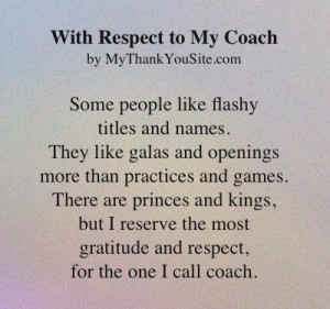 thank you poem to coaches. You can customize any one of our thank ...