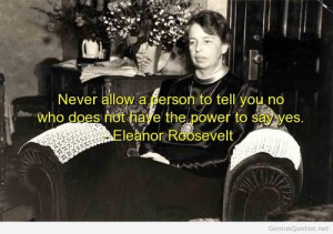 Brainy quote for february 2014 with Eleanor Roosevelt / Genius Quotes