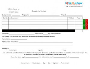 estimate form template a simple estimate form it has lots of room for