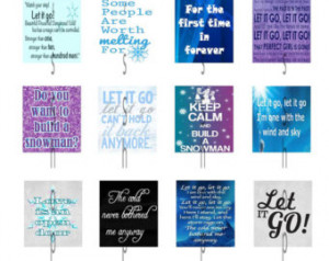 for Scrabble Tiles, Scrapbooking or other - Disney Frozen Movie Quotes ...