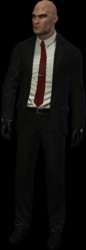 the iconic black suit worn by Agent 47. A slim cut, single-button suit ...
