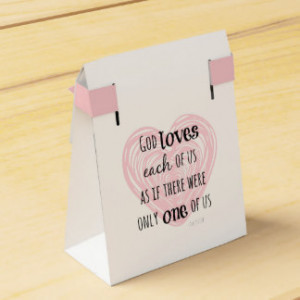 Inspirational God and Love Quote Party Favor Box