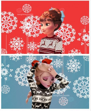 ... christmas sweaters christmas trees hipster elsa and anna disney frozen