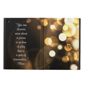Plato quote about play iPad air case