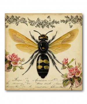 This Honey Bee Canvas Print by COURTSIDE MARKET is perfect! # ...