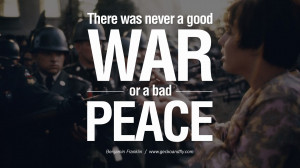bad peace. - Benjamin Franklin Famous Quotes About War on World Peace ...