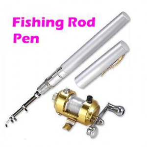 quality pen shape portable pocket aluminum alloy fishing fish rod pole