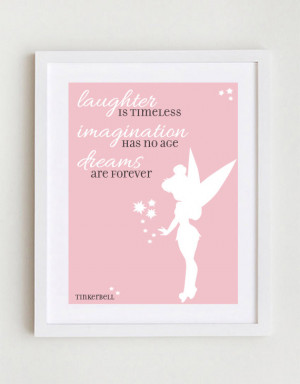 Being a Tinkerbell fan, I knew I would want to do a Tinkerbell quote ...