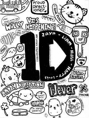 Harry Styles One Direction Zayn Malik liam payne Niall Horan drawing ...