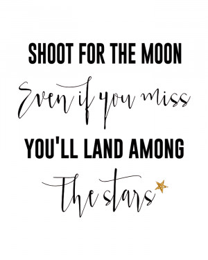 Shoot for the Moon Printable