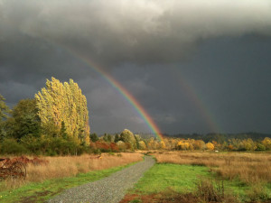 Double Rainbow over US Army in Afghanistan. Photo #36 by Amber Leach