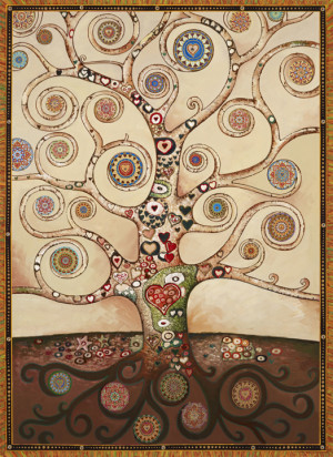 Healing Heart Tree White