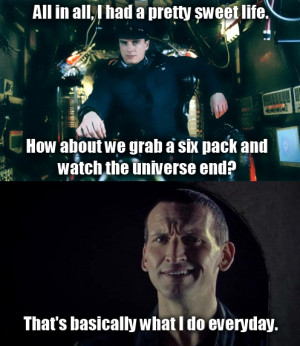 Funny Doctor Who Quotes 9th Doctor Funniest ninth Ninth Doctor