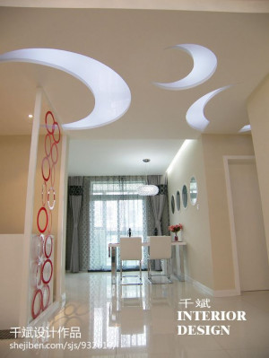 现代风格过道吊顶装修效果图