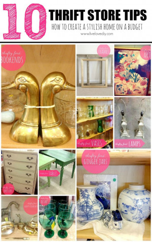 10 Thrift Store Tips: How to create a stylish home on a budget ...